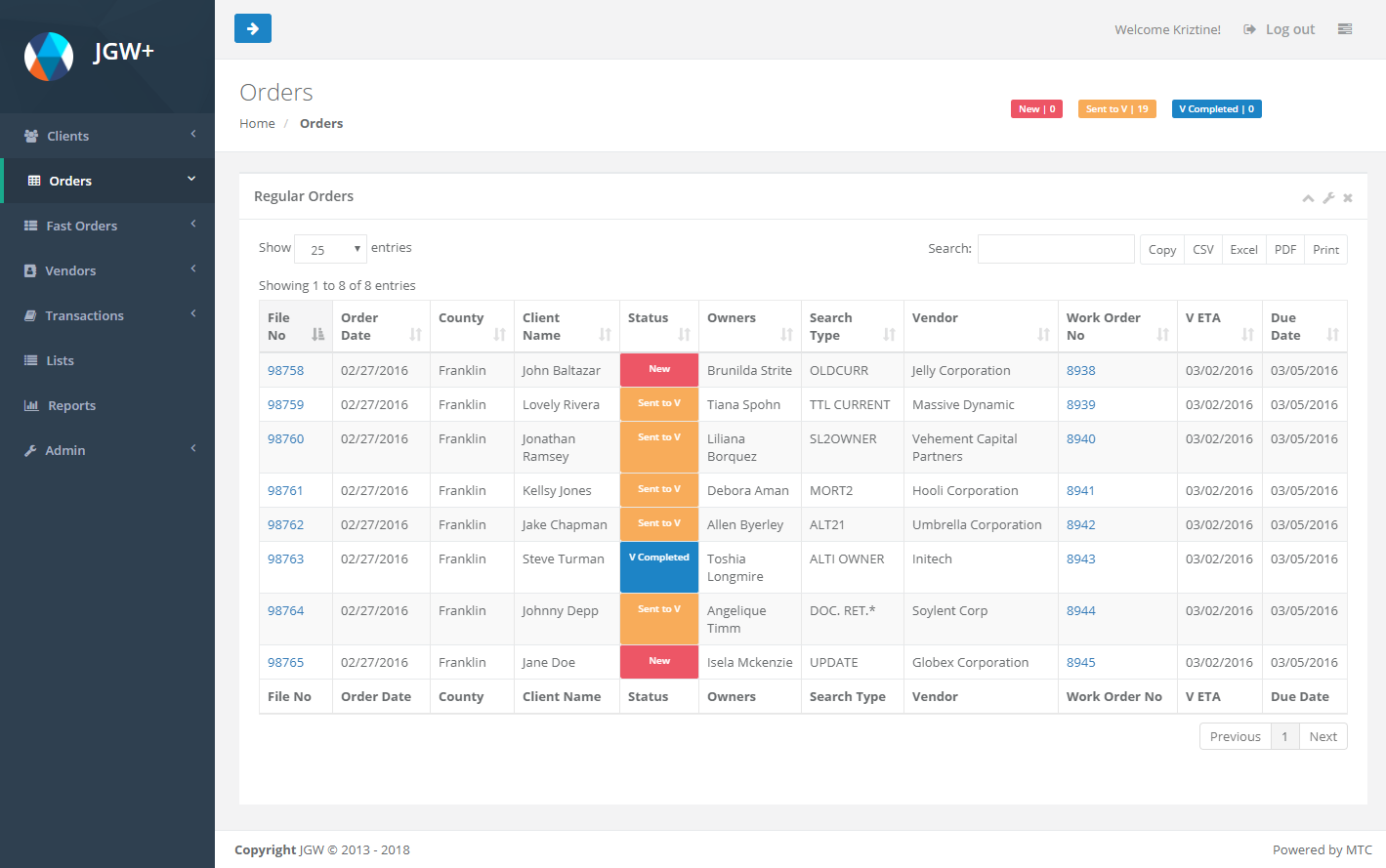 Customer Order Tracking and Invoicing System v2